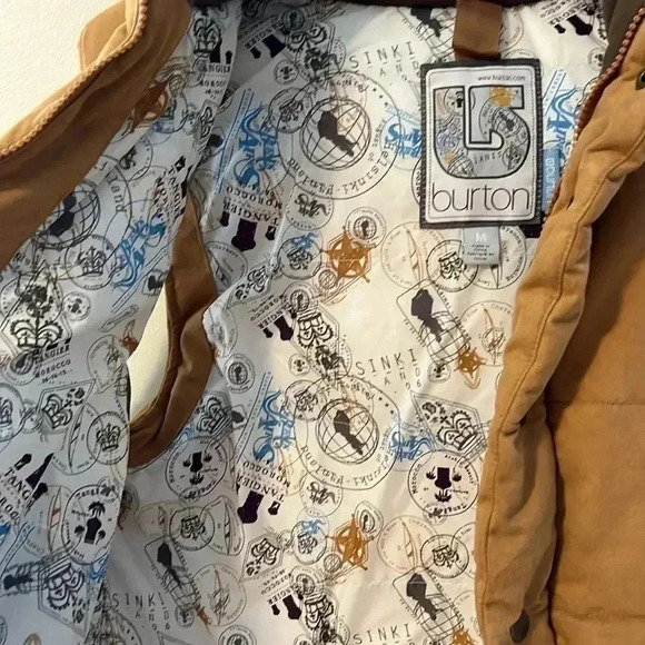 [M] Burton Mustard Rancher Faux Suede  Puffy Vest - Women's - Picture 6 of 13